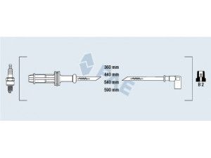 FAE 85600 uždegimo laido komplektas 
 Kibirkšties / kaitinamasis uždegimas -> Uždegimo laidai/jungtys
5967.L9, 5967.N6, 5967.P1