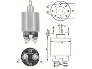 MAGNETI MARELLI 940113050237 solenoidinis jungiklis, starteris
S114315