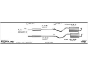 IMASAF 566000273 išmetimo sistema 
 Išmetimo sistema -> Išmetimo sistema, visa