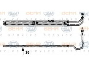 HELLA 8MO 376 726-331 alyvos aušintuvas, vairo sistema 
 Vairavimas -> Vairo pavara/siurblys
17 21 7 787 447, 17 21 7 789 882