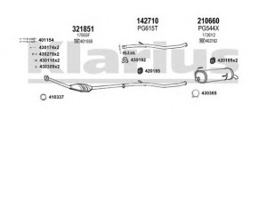 KLARIUS 630901E išmetimo sistema 
 Išmetimo sistema -> Išmetimo sistema, visa