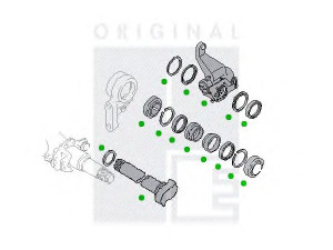 PE Automotive 2313-07495-0266-01 stabdžių velenas