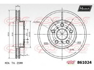 MAXTECH 861024.6880 stabdžių diskas
43512-32090, 43512-32180