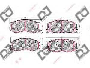 DJ PARTS BP1584 stabdžių trinkelių rinkinys, diskinis stabdys 
 Techninės priežiūros dalys -> Papildomas remontas
AY040-TY049, AY040TY049, 04465-28340