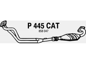FENNO P445CAT katalizatoriaus keitiklis 
 Išmetimo sistema -> Katalizatoriaus keitiklis
BM90078H, 858045, 858127, 858153