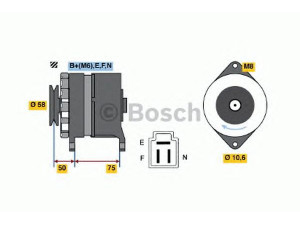 BOSCH 0 986 034 331 kintamosios srovės generatorius 
 Elektros įranga -> Kint. sr. generatorius/dalys -> Kintamosios srovės generatorius
27020 31080, 27020 31141