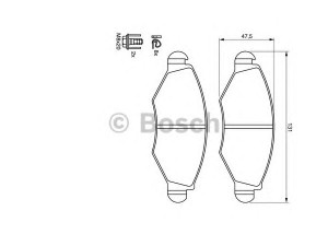 BOSCH 0 986 424 660 stabdžių trinkelių rinkinys, diskinis stabdys 
 Techninės priežiūros dalys -> Papildomas remontas
4251 66, 4252 12, 4252 28, 4253 02