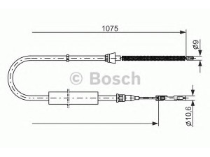 BOSCH 1 987 477 808 trosas, stovėjimo stabdys 
 Stabdžių sistema -> Valdymo svirtys/trosai
8Z0 609 721 B, 8Z0 609 721 F, 8Z0 609 722 C