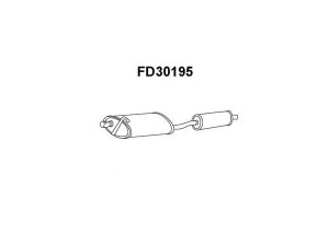 VENEPORTE FD30195 priekinis duslintuvas 
 Išmetimo sistema -> Duslintuvas
1508624, 5022840, 6160074, 6160075