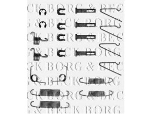 BORG & BECK BBK6098 priedų komplektas, diskinių stabdžių trinkelės