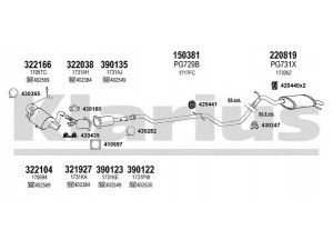 KLARIUS 631389E išmetimo sistema