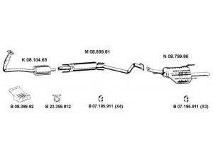 EBERSPÄCHER 082521 išmetimo sistema 
 Išmetimo sistema -> Išmetimo sistema, visa