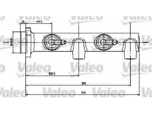 VALEO 350450 pagrindinis cilindras, stabdžiai 
 Stabdžių sistema -> Pagrindinis stabdžių cilindras
4601-48, 460148, 460148