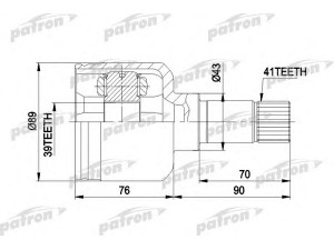 PATRON PCV5020 jungčių komplektas, kardaninis velenas 
 Ratų pavara -> Sujungimai/komplektas
32727K, 3272J1, 3272J5, 1491239080