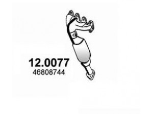 ASSO 12.0077 katalizatoriaus keitiklis 
 Išmetimo sistema -> Katalizatoriaus keitiklis
46782055, 46808744