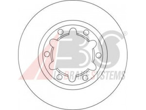 A.B.S. 17100 stabdžių diskas 
 Dviratė transporto priemonės -> Stabdžių sistema -> Stabdžių diskai / priedai
SE34-33-25X