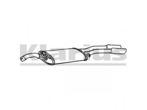 KLARIUS VW341J galinis duslintuvas
16253609AC, 165253609AC, 16253609AC