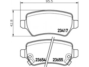 HELLA PAGID 8DB 355 018-781 stabdžių trinkelių rinkinys, diskinis stabdys 
 Techninės priežiūros dalys -> Papildomas remontas
1605086, 1605967, 93188727, 583021PA30