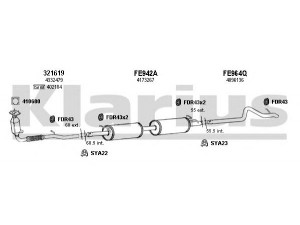 KLARIUS 361678U išmetimo sistema