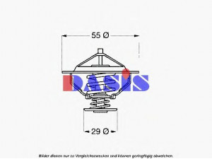 AKS DASIS 751961N termostatas, aušinimo skystis 
 Aušinimo sistema -> Termostatas/tarpiklis -> Thermostat