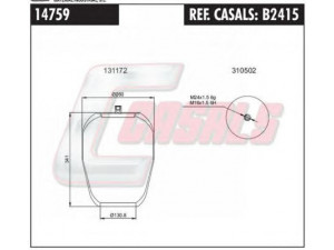 CASALS B2415 dėklas, pneumatinė pakaba
A9423204421, A9423270401