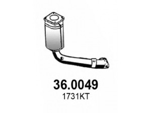 ASSO 36.0049 katalizatoriaus keitiklis 
 Išmetimo sistema -> Katalizatoriaus keitiklis
1731KT