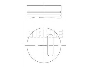 MAHLE ORIGINAL 021 02 00 stūmoklis 
 Variklis -> Cilindrai/stūmokliai