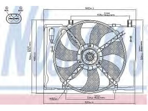 NISSENS 85290 ventiliatorius, radiatoriaus 
 Aušinimo sistema -> Oro aušinimas
000 540 16 88, 202 505 40 55, 50101095AA