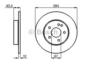 BOSCH 0 986 478 262 stabdžių diskas 
 Stabdžių sistema -> Diskinis stabdys -> Stabdžių diskas
202 421 02 12, A 202 421 02 12