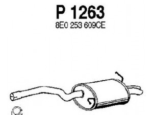 FENNO P1263 galinis duslintuvas 
 Išmetimo sistema -> Duslintuvas
8E0253609CE, 8E0253609P