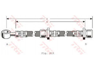 TRW PHD318 stabdžių žarnelė 
 Stabdžių sistema -> Stabdžių žarnelės
SHB000750, GBH90284, SHB000740