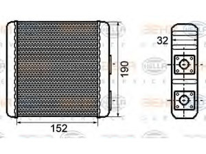 HELLA 8FH 351 308-441 šilumokaitis, salono šildymas
56580-30101