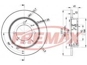 FREMAX BD-2940 stabdžių diskas 
 Stabdžių sistema -> Diskinis stabdys -> Stabdžių diskas
MB 699288, MB 699289, MR 249356