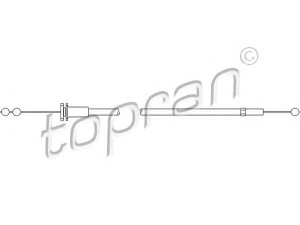 TOPRAN 109 860 gaubto trosas 
 Kėbulas -> Transporto priemonės priekis -> Gaubtas/dalys/garso izoliacinė medžiaga
701 823 531, 701 823 531A, 701 823 531B