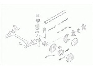 SACHS OPEL-ASTRA-RS024 vairavimo mechanizmas; rato pakaba 
 Ašies montavimas/vairavimo mechanizmas/ratai -> Prekių paieška pagal schemą