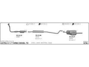 IMASAF 561000121 išmetimo sistema 
 Išmetimo sistema -> Išmetimo sistema, visa
