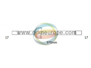 ODM-MULTIPARTS 18-261020 kardaninis velenas 
 Ratų pavara -> Kardaninis velenas