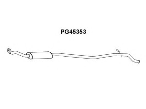 VENEPORTE PG45353 vidurinis duslintuvas 
 Išmetimo sistema -> Duslintuvas
1705CF, 1705J1