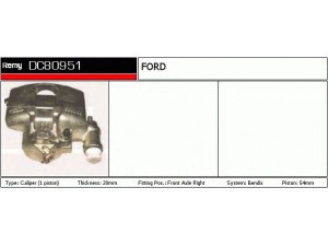 DELCO REMY DC80951 stabdžių apkaba 
 Dviratė transporto priemonės -> Stabdžių sistema -> Stabdžių apkaba / priedai
6 180 378, 91AB2B294BA