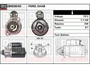 DELCO REMY DRS0640 starteris 
 Elektros įranga -> Starterio sistema -> Starteris
1438288, 1478942, 1568699, 5003623