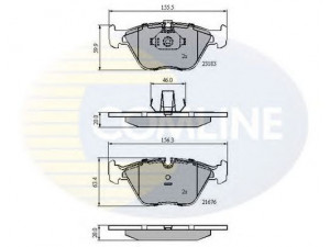 COMLINE CBP01744 stabdžių trinkelių rinkinys, diskinis stabdys 
 Techninės priežiūros dalys -> Papildomas remontas
34 11 3 404 362, 34 11 6 750 148