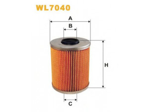 WIX FILTERS WL7040 alyvos filtras 
 Filtrai -> Alyvos filtras
D215, 11421130389, 11421711560