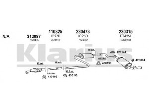 KLARIUS 280020E išmetimo sistema