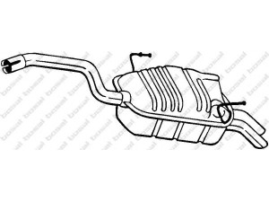 BOSAL 190-903 galinis duslintuvas 
 Išmetimo sistema -> Duslintuvas
1726.LZ, 1730.P0, 9805.859280, 94 562 02180