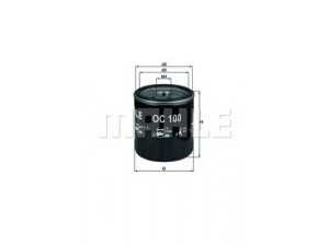 KNECHT OC 100 alyvos filtras 
 Filtrai -> Alyvos filtras
1152175131, 2175131, 1152175137