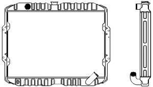 SAKURA  Automotive 1321-0310 radiatorius, variklio aušinimas