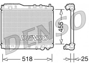 DENSO DRM40027 radiatorius, variklio aušinimas 
 Aušinimo sistema -> Radiatorius/alyvos aušintuvas -> Radiatorius/dalys
19010PLZE01