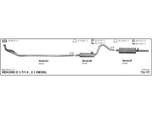 IMASAF 561000326 išmetimo sistema 
 Išmetimo sistema -> Išmetimo sistema, visa
