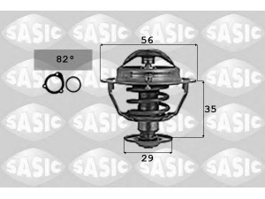 SASIC 9000737 termostatas, aušinimo skystis 
 Aušinimo sistema -> Termostatas/tarpiklis -> Thermostat
9091603092, 9091603093, 9091603101