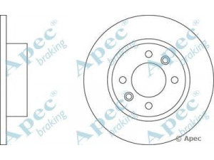 APEC braking DSK699 stabdžių diskas 
 Dviratė transporto priemonės -> Stabdžių sistema -> Stabdžių diskai / priedai
7700715166, 7701467306, 8671016818